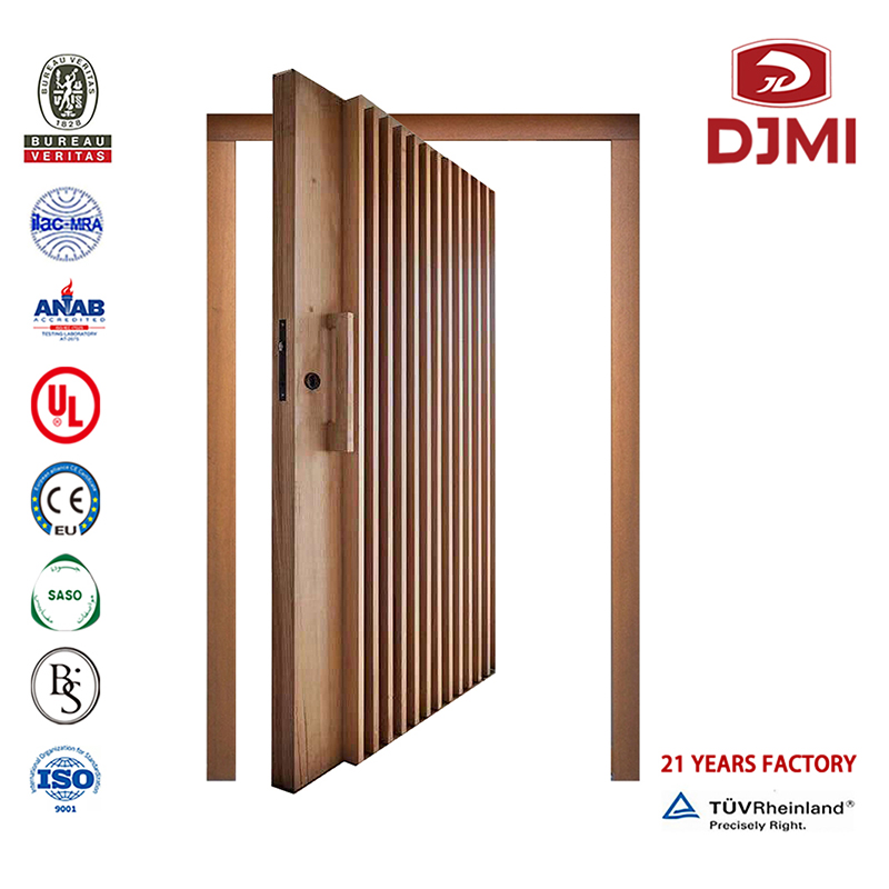 Personnalisation de la porte principale en bois de pamplemousse porte en verre et porte en bois double porte d 'entrée