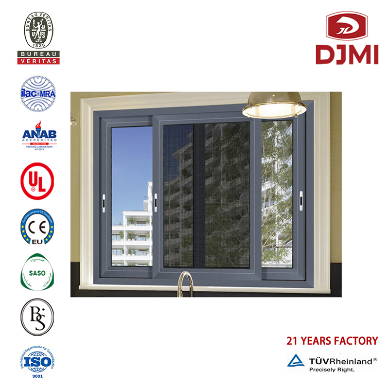 Multi - functional Band Fiber moustiquaire Low - e Glass Push window