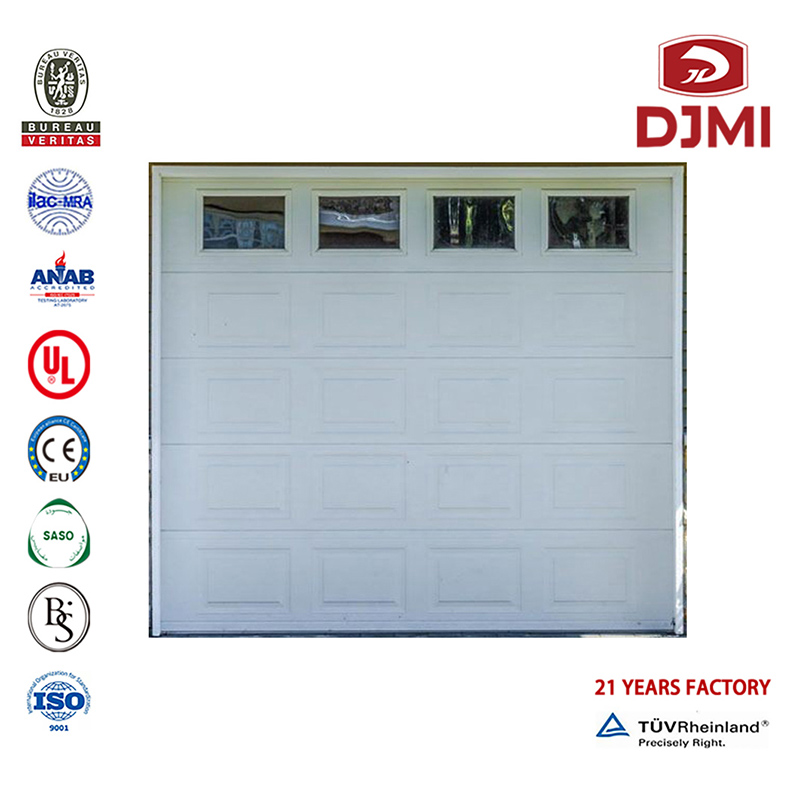 Multi - functional White Cylinder Aluminum Price double Garage Door Professional vertical Aluminum volume fabricant Optimum Electric, over - car garage Gate