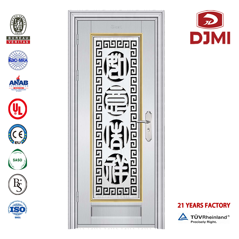 Tôles de haute qualité de fabricants extérieurs portes de sécurité et fenêtres peintes en acier inoxydable portes grillées et accessoires de verrouillage de portes externes en acier inoxydable