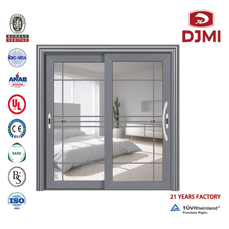 Porte coulissante coulissante en aluminium à cadre étroit en aluminium multifonctionnel Commercial 96 X 80 porte coulissante en aluminium en verre coulissant en aluminium Interrupteur de fin de course professionnel extérieur de porte coulissante Sortie d'usine américaine Portes et fenêtres en aluminium